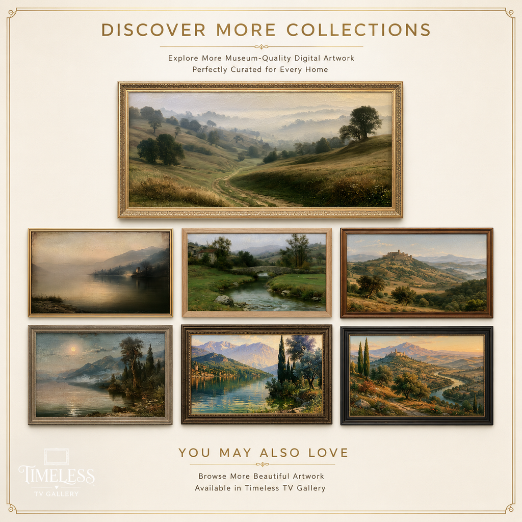 Misty Valley at Dawn | Samsung Frame TV Art | Digital Download