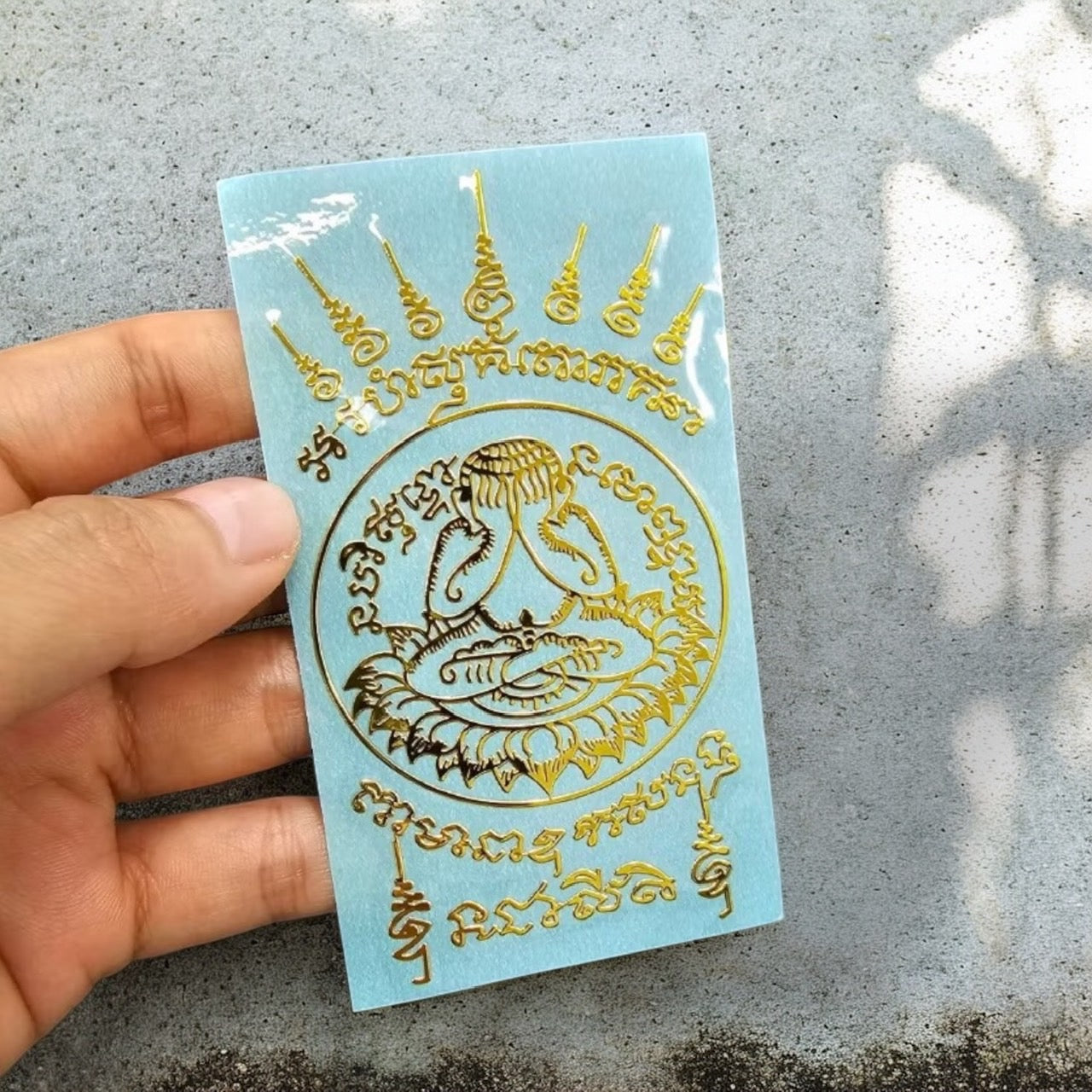 Thai Yantra amulet sticker Set D group photo designs 19 20 21