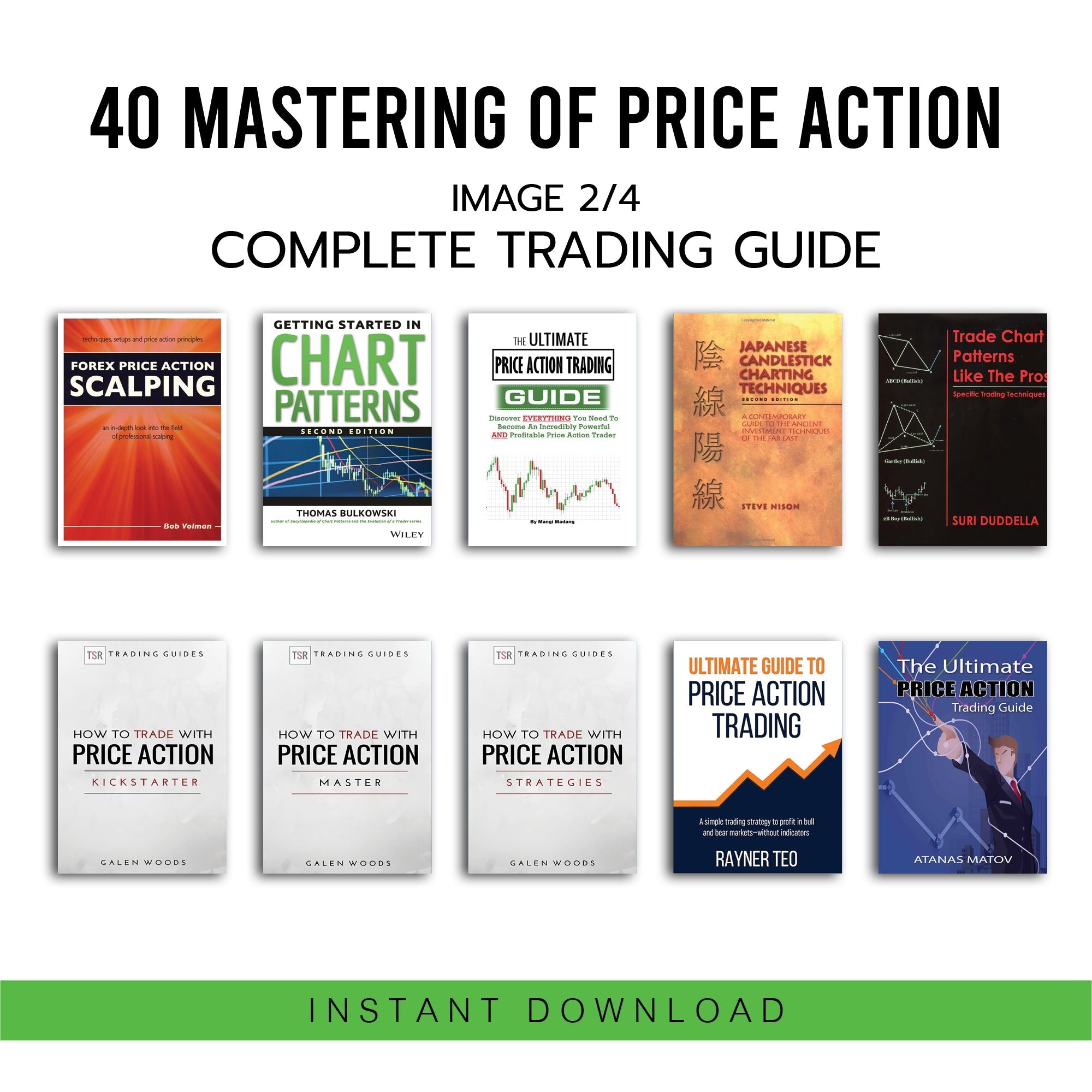 40 Mastering of Price Action – Complete Trading Guide Bundle (40 PDF eBooks)