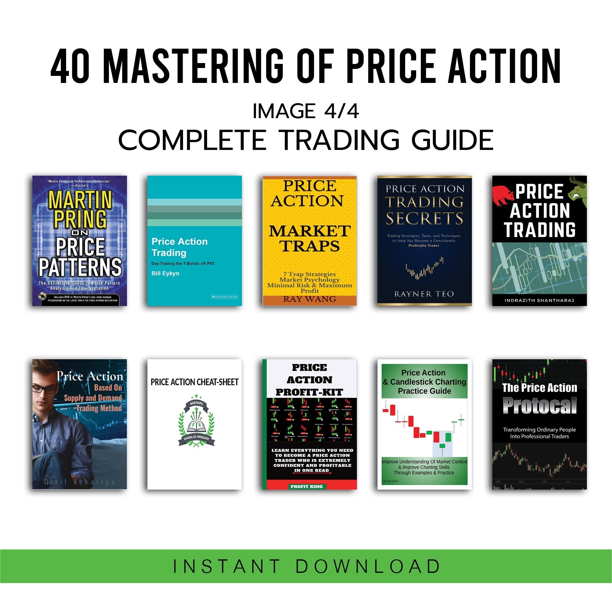 40 Mastering of Price Action – Complete Trading Guide Bundle (40 PDF eBooks)