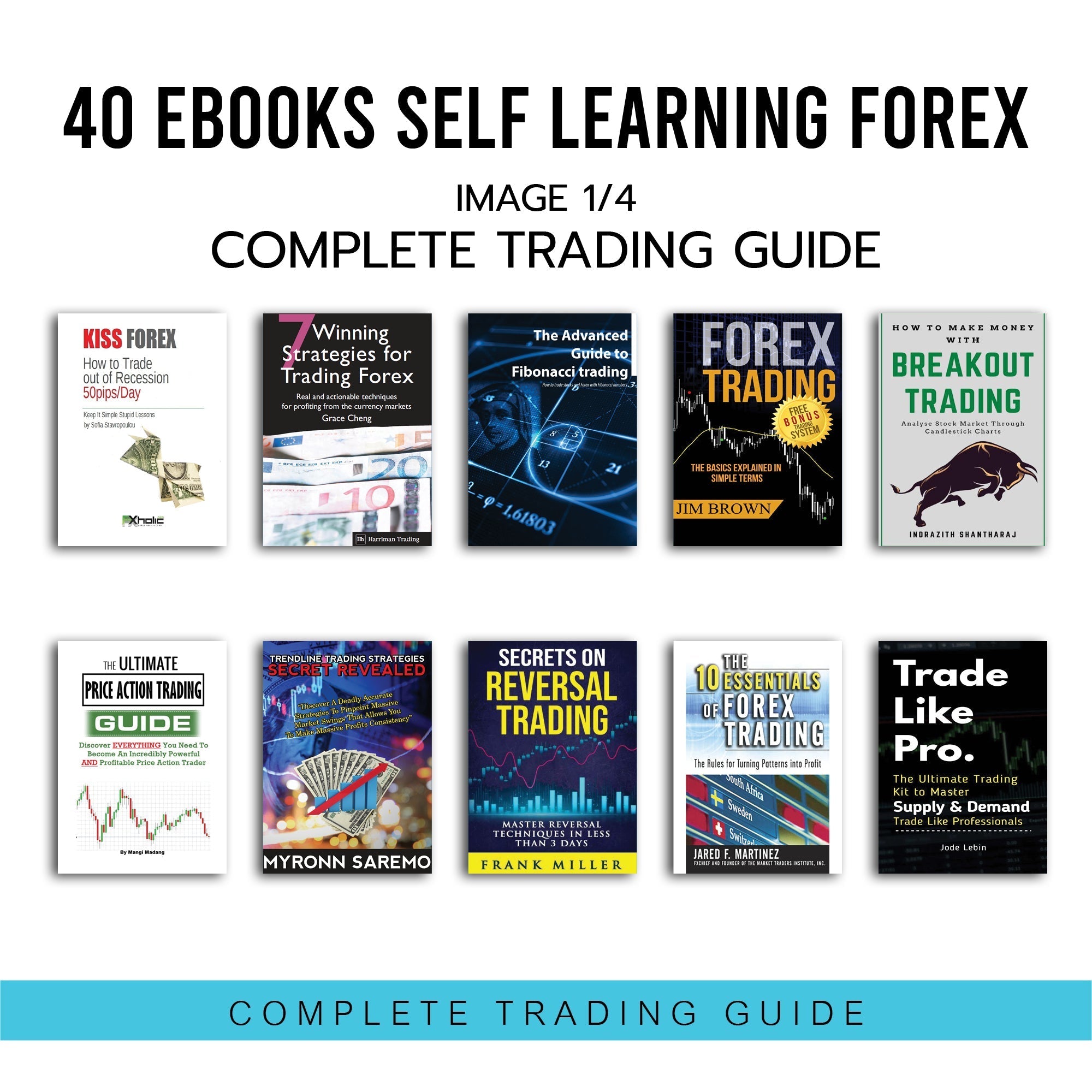 40 Forex Trading eBooks: Complete Self-Learn Bundle (PDF)