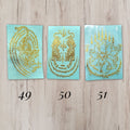 Yant 49 Suea Liaw Lang Tiger Looking Back 50 Twin Tiger 51 Nine-Tailed Fox Thai amulet sticker