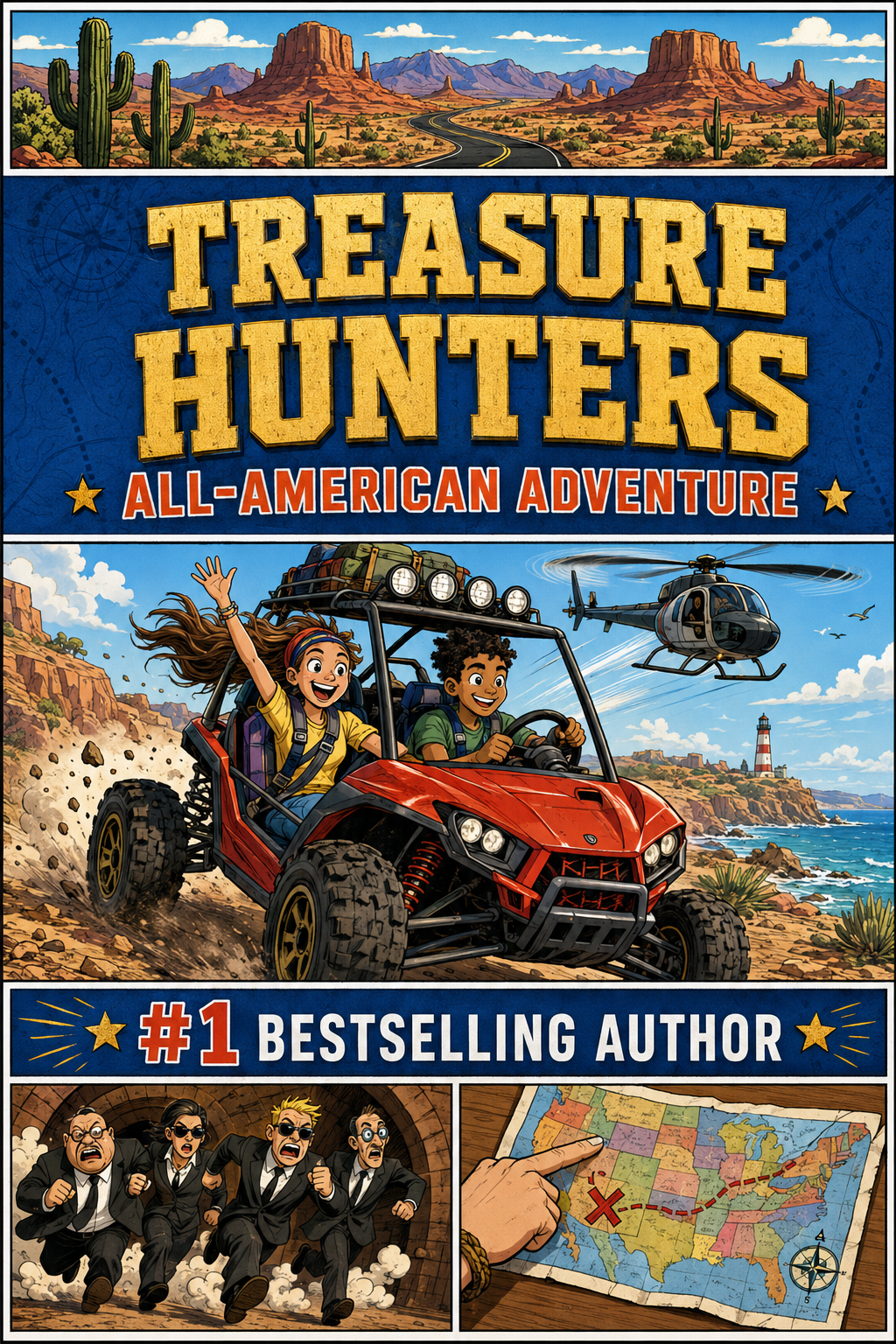 Treasure Hunters All-American Adventure book cover
