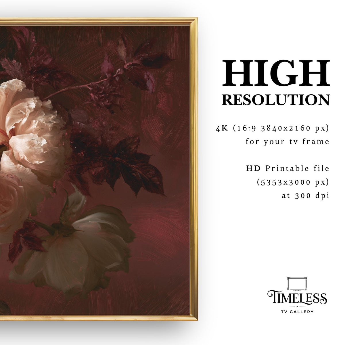 An Embrace of Petals - Digital Wall Art | the7finds