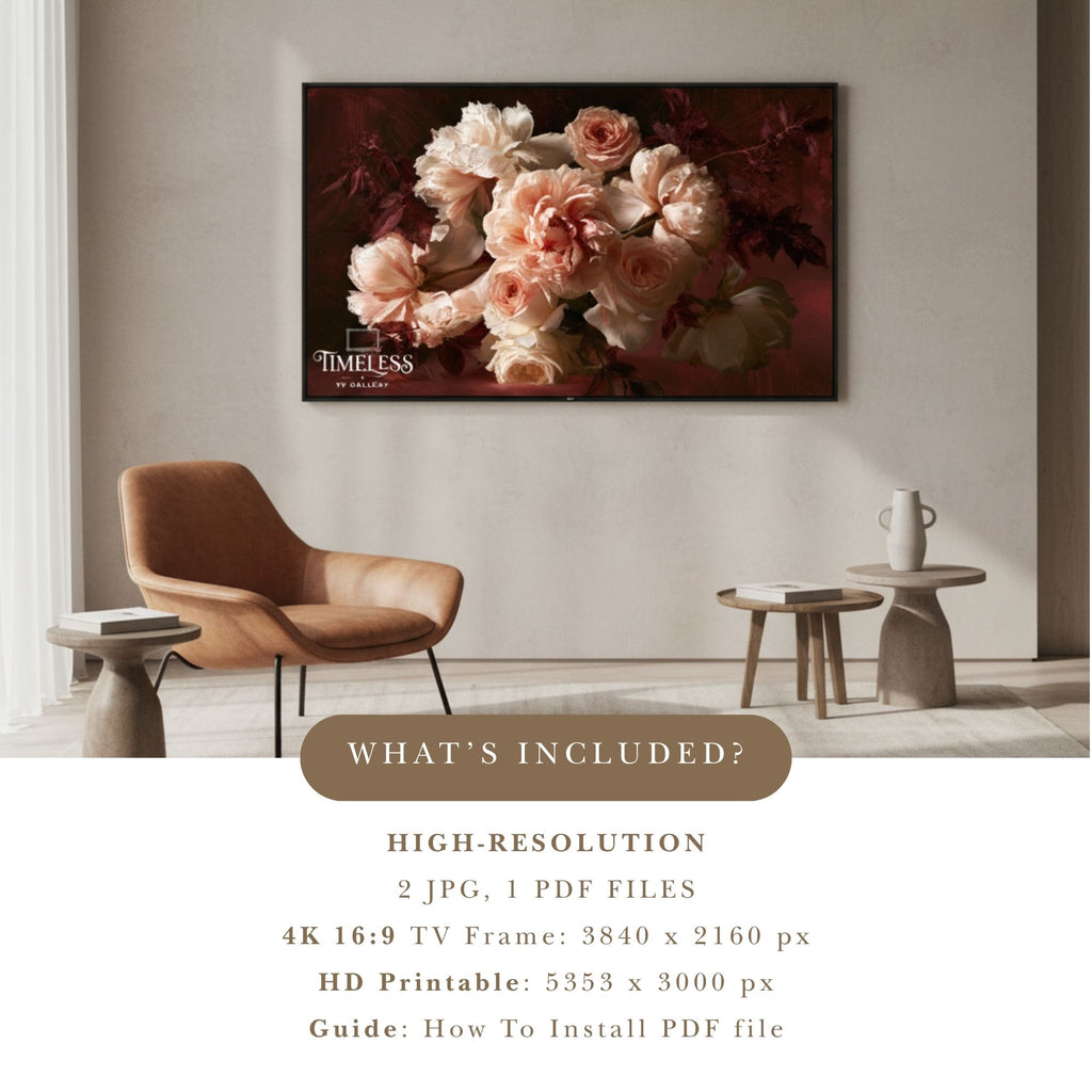 An Embrace of Petals - Digital Wall Art | the7finds