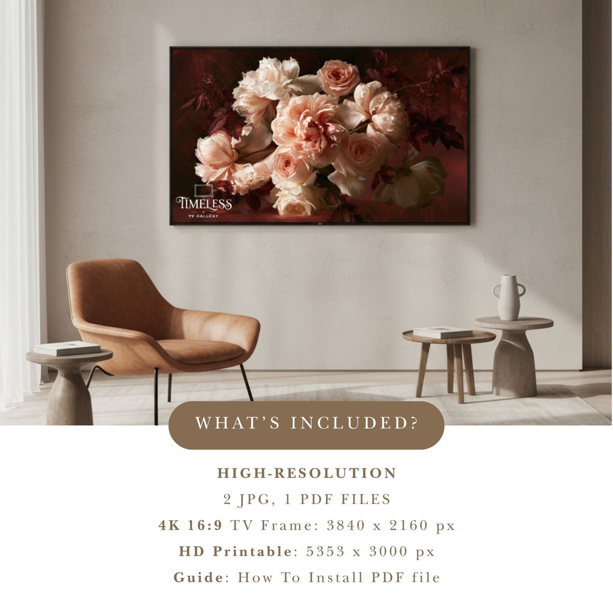 An Embrace of Petals - Digital Wall Art | the7finds