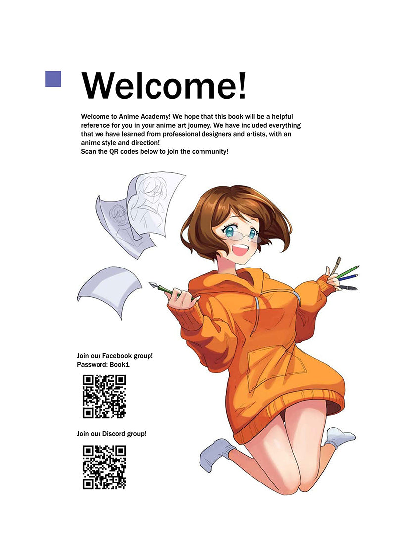 Anime Drawing Academy: How to Draw Anime Characters Step by Step — Heads, Anatomy, Clothing & Color Guide PDF