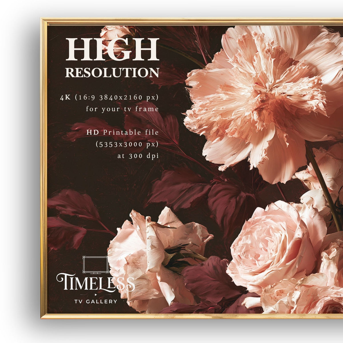 A Study in Refined Bloom - Digital Wall Art | the7finds