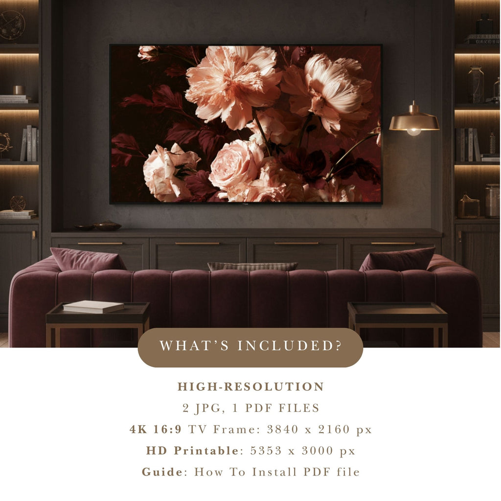 A Study in Refined Bloom - Digital Wall Art | the7finds