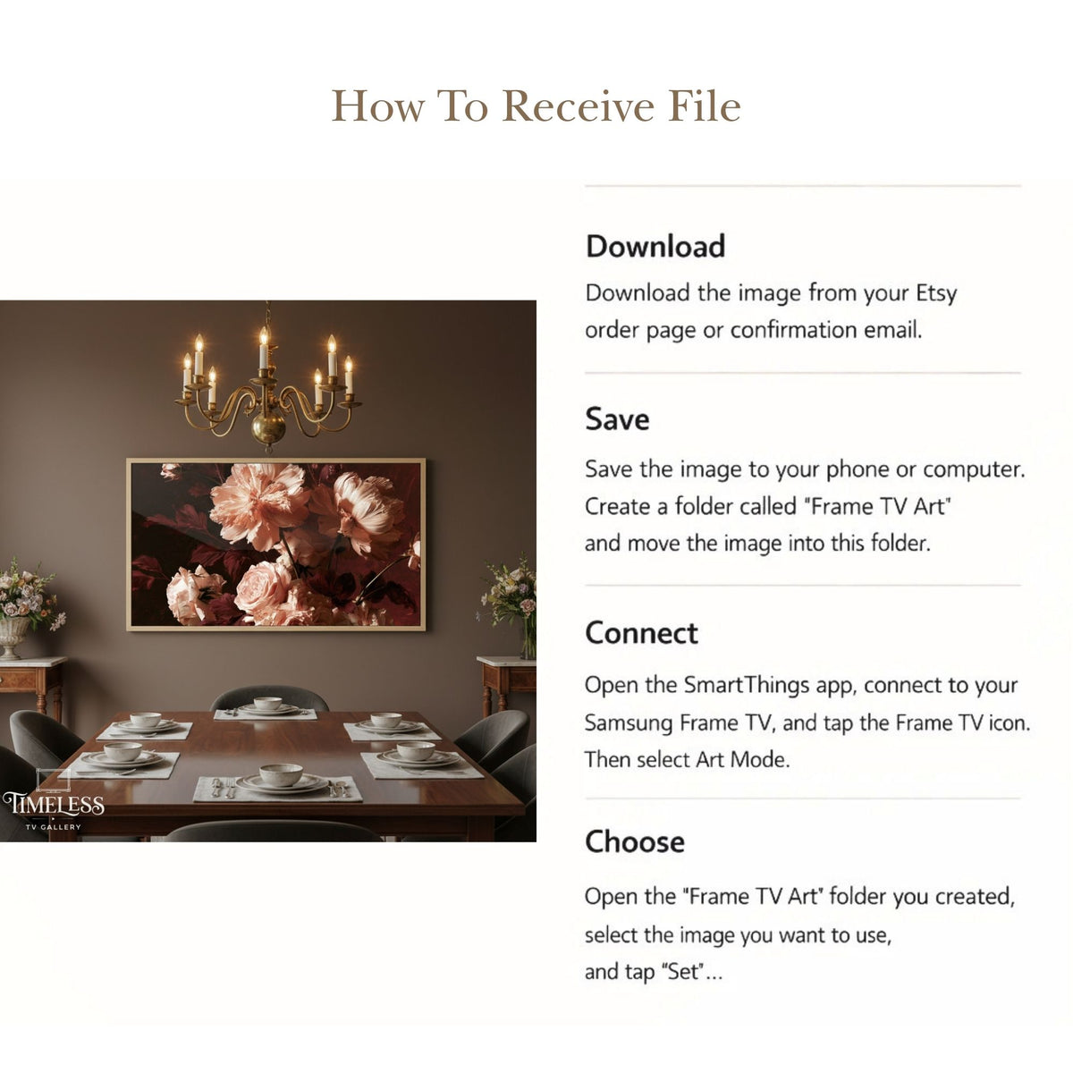 A Study in Refined Bloom - Digital Wall Art | the7finds
