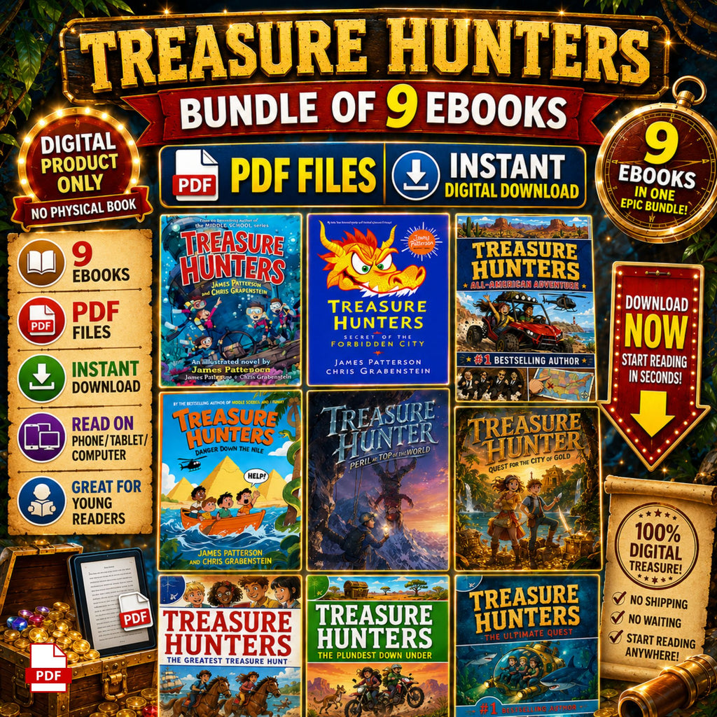 Treasure Hunters Complete Series PDF Bundle – All 9 Books Kids Adventure Ebook Collection Ages 8-12
