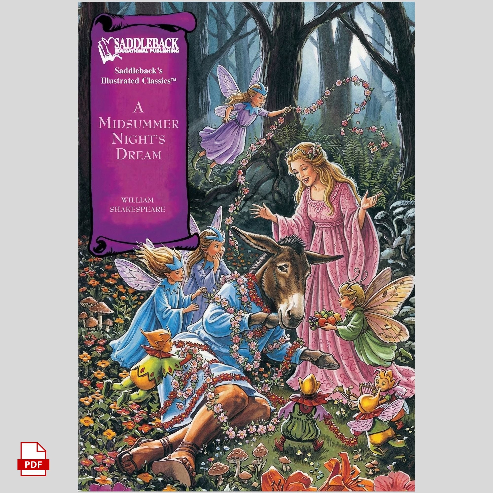 A Midsummer Night's Dream: Shakespeare Illustrated Graphic Novel for Kids & Beginners (PDF) - PDF | the7finds