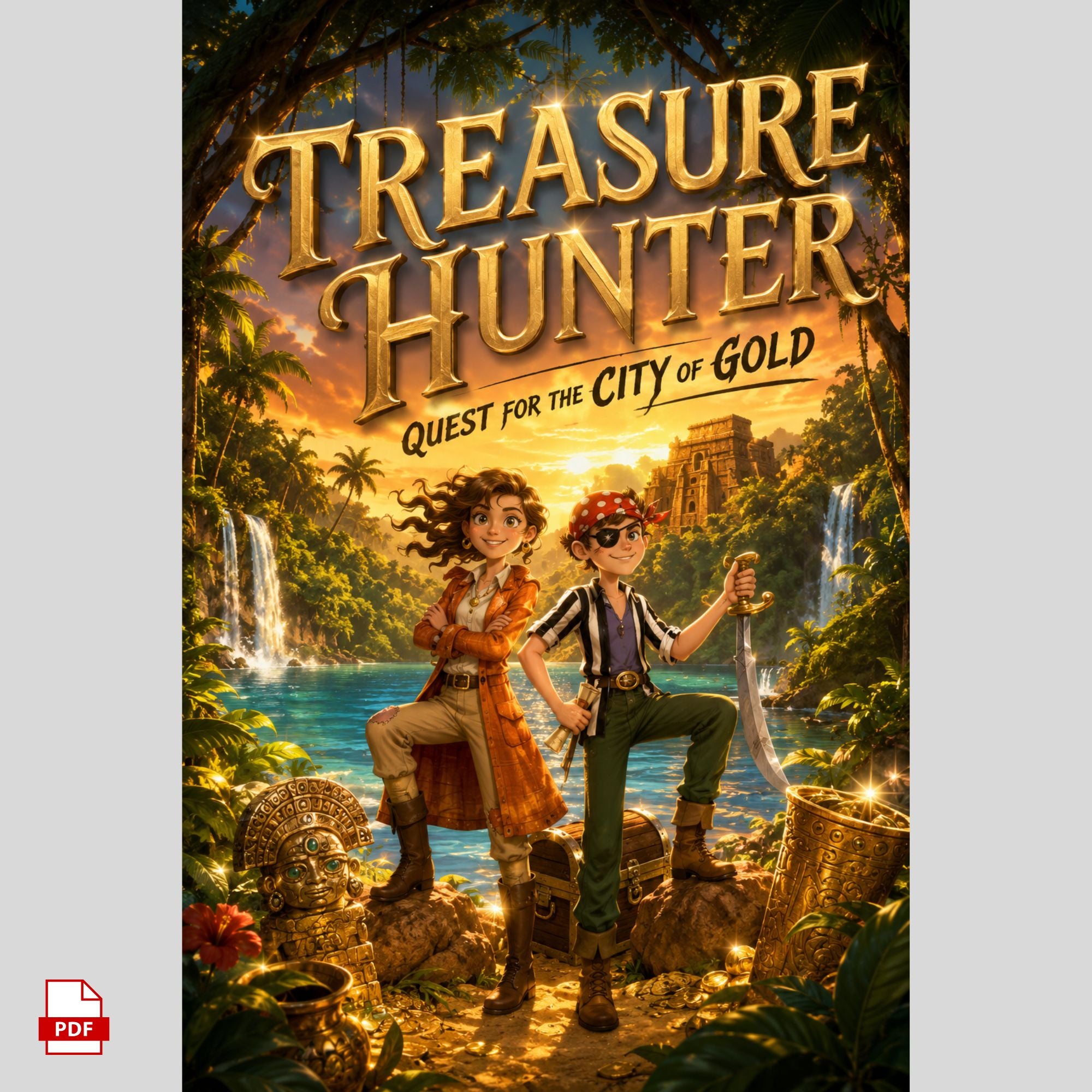 Kids Treasure Hunt Quest PDF – Illustrated Adventure Ebook for Ages 8–12 El Dorado Mystery