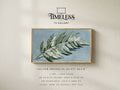 Silver Frond in Dusty Blue | Samsung Frame TV Art | Digital Download
