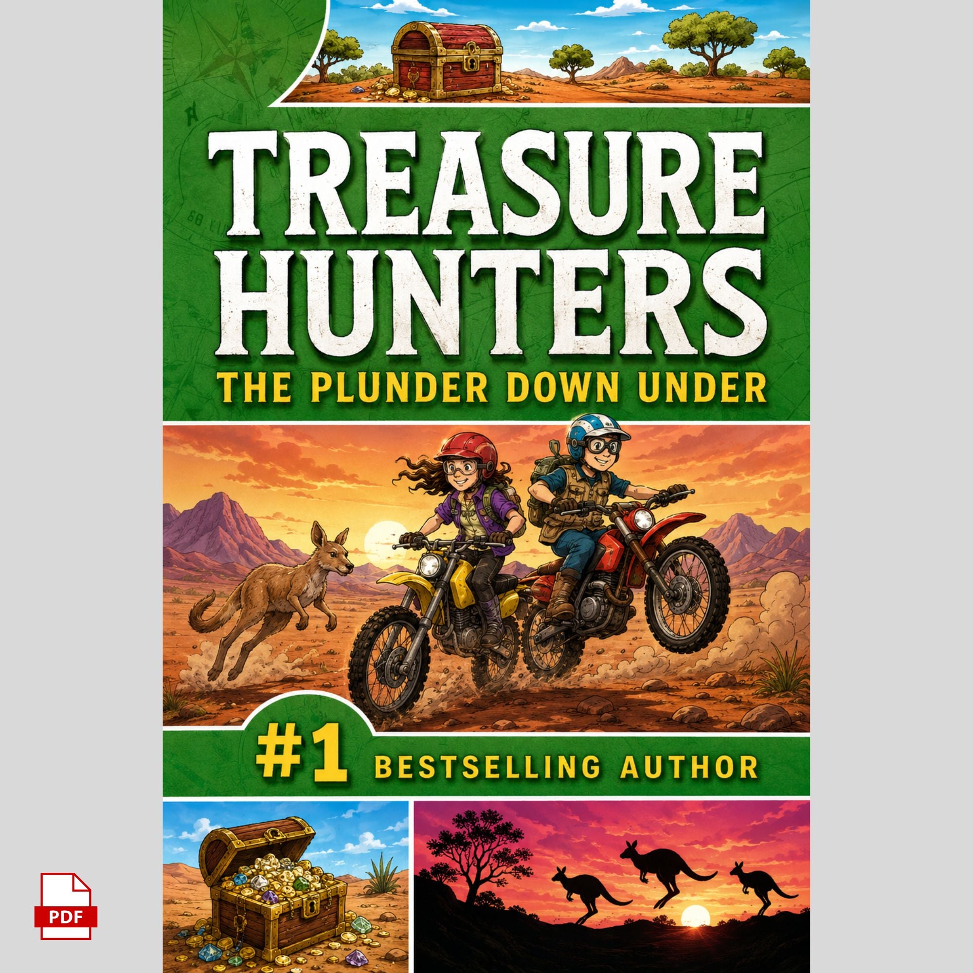 Kids Shipwreck Treasure Hunt PDF – Illustrated Australia Pacific Adventure Ebook Ages 8-12