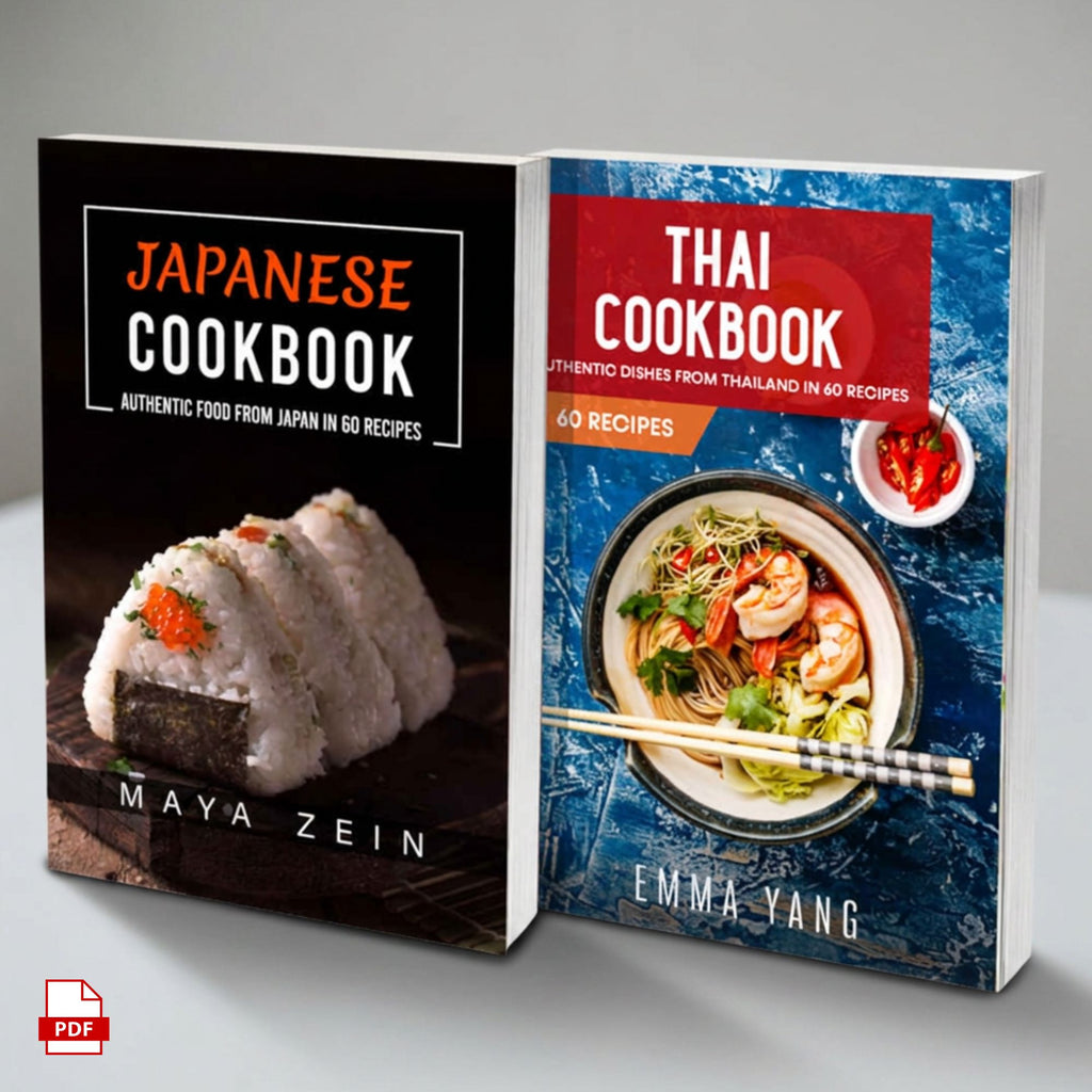 Asian Kitchen Bundle: Japanese & Thai Recipes PDF Collection – Instant Download