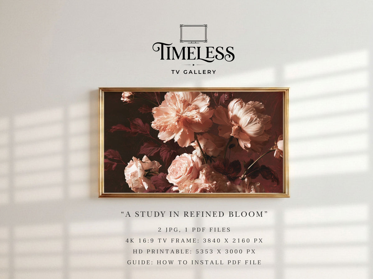 A Study in Refined Bloom - Digital Wall Art | the7finds