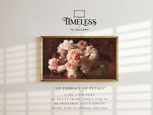 An Embrace of Petals - Digital Wall Art | the7finds