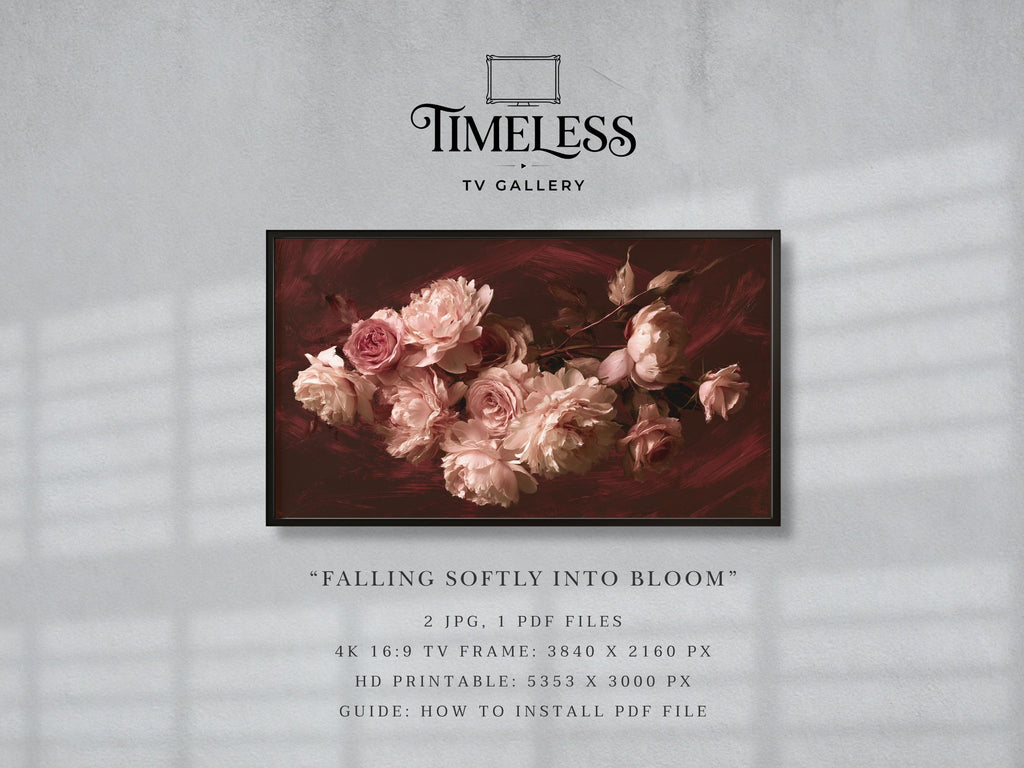 Falling Softly Into Bloom 378 - Digital Wall Art | the7finds