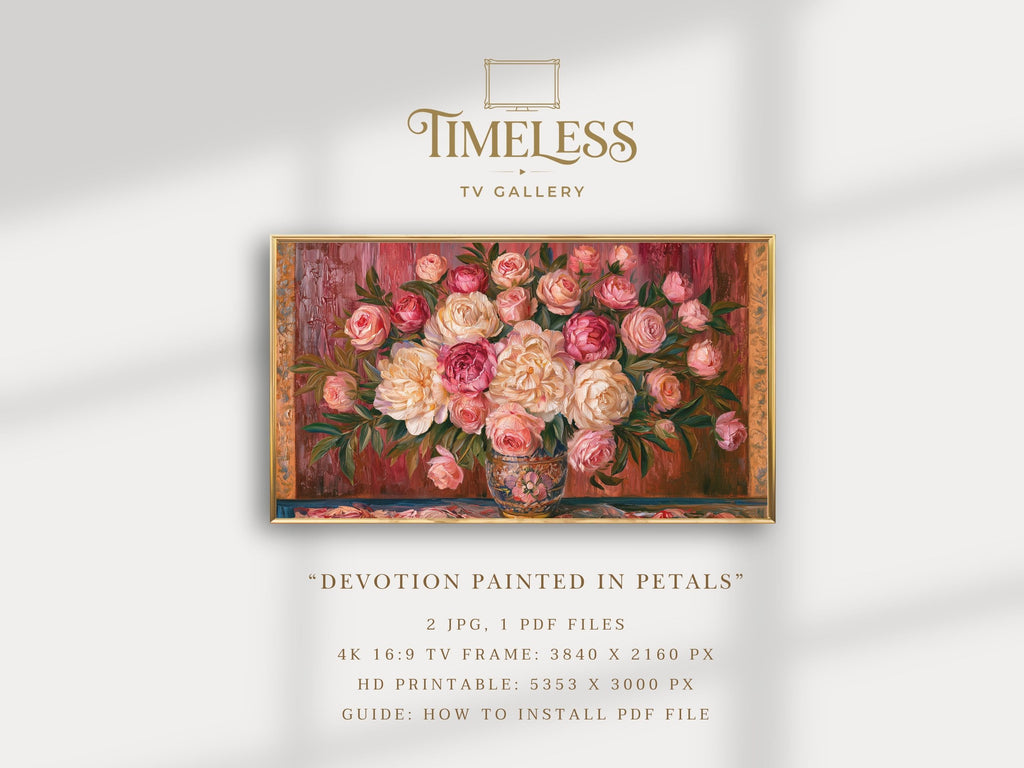Devotion, Painted in Petals - Digital Wall Art | the7finds
