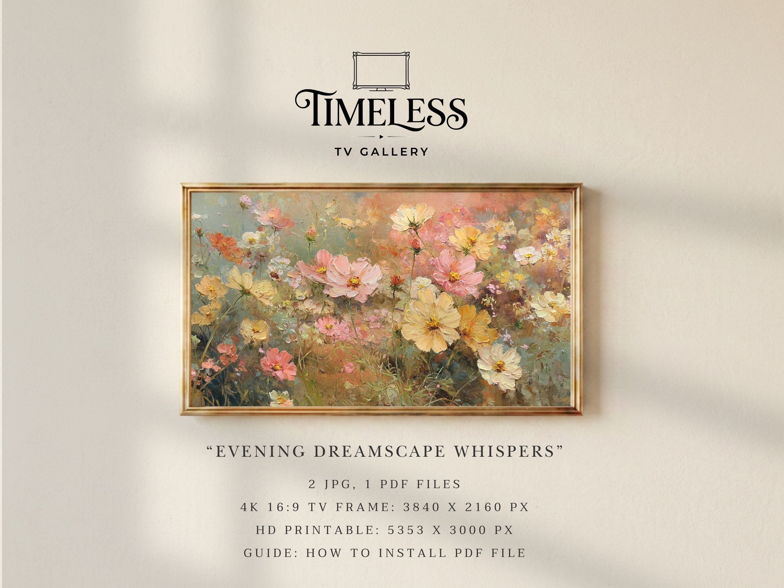 Evening Dreamscape Whispers | Samsung Frame TV Art | Digital Download