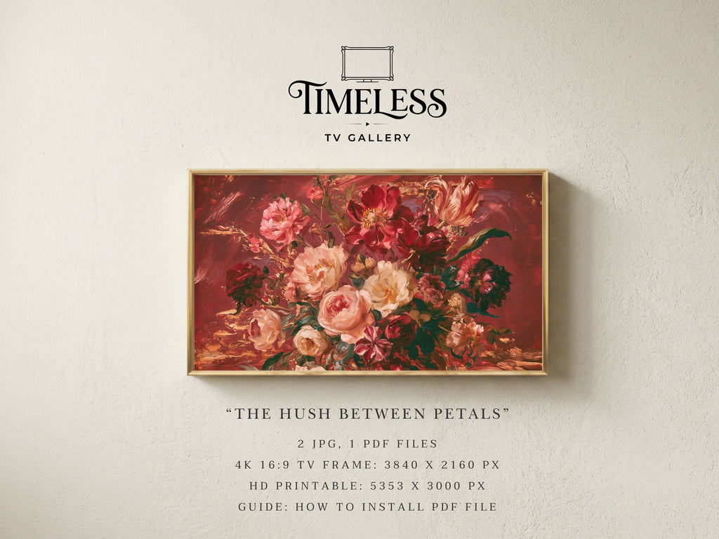 The Hush Between Petals - Digital Wall Art | the7finds