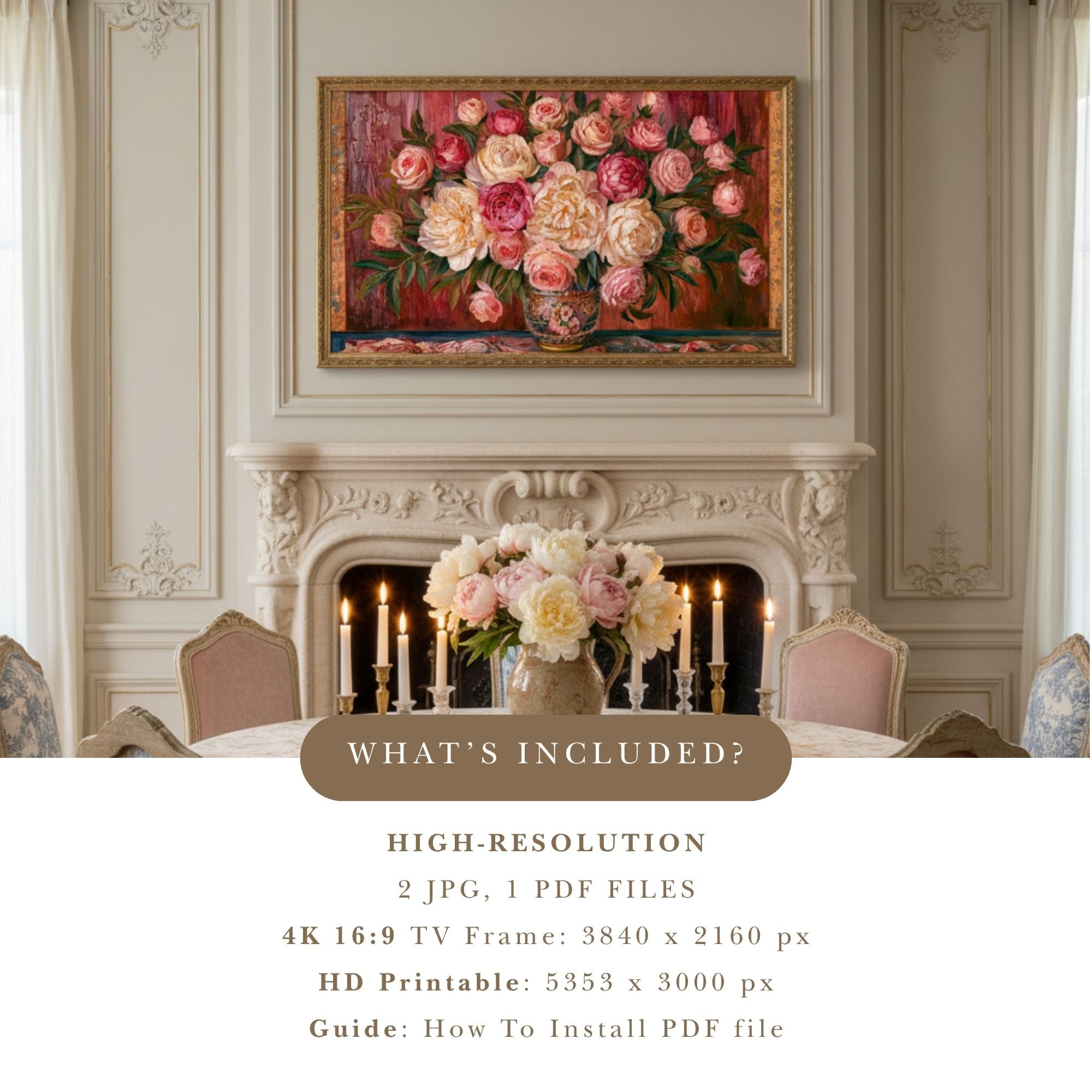 Devotion, Painted in Petals - Digital Wall Art | the7finds