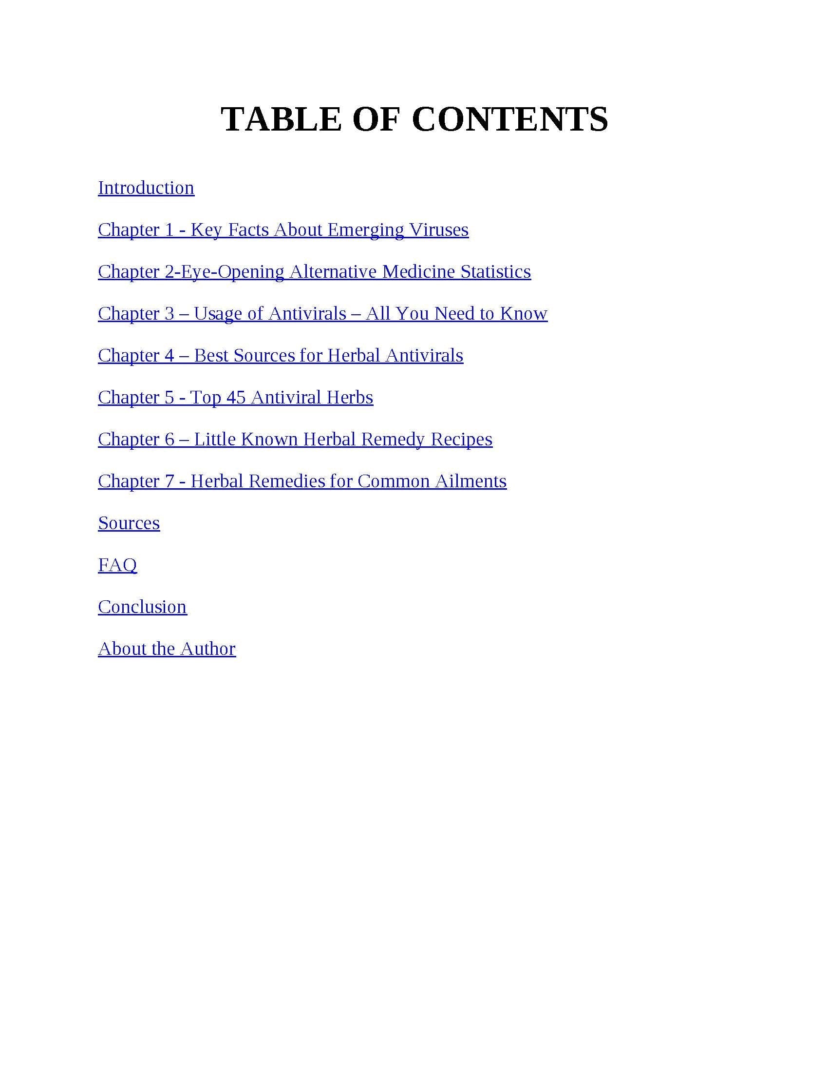 Herbal Antivirals: A-Z Guide to Natural Antiviral Herbs & Remedies (PDF)