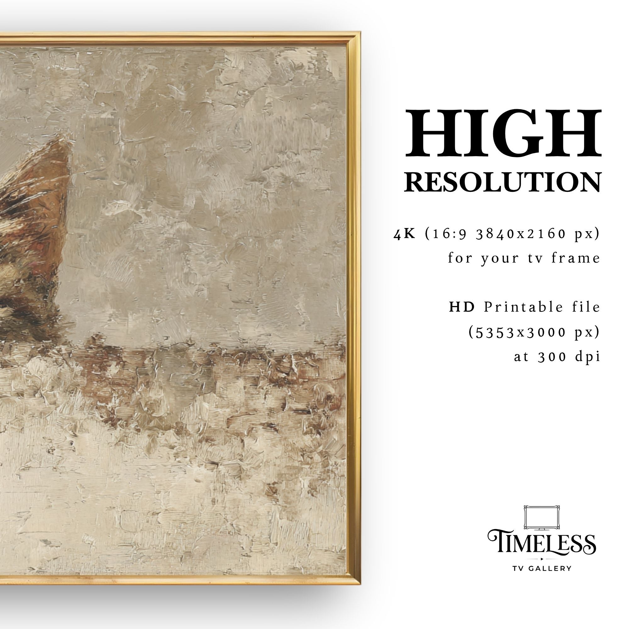 Samsung Frame TV Art Instant Download — Peeking Animals Bundle Set of 5 | 4K Digital Wall Art