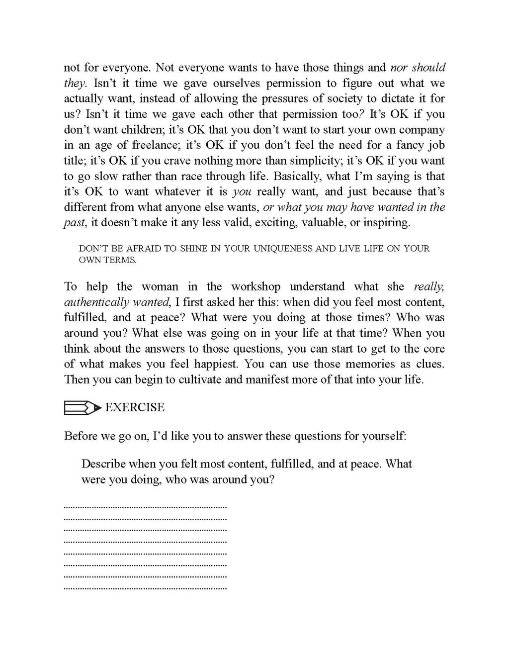 Manifestation in Action interior page