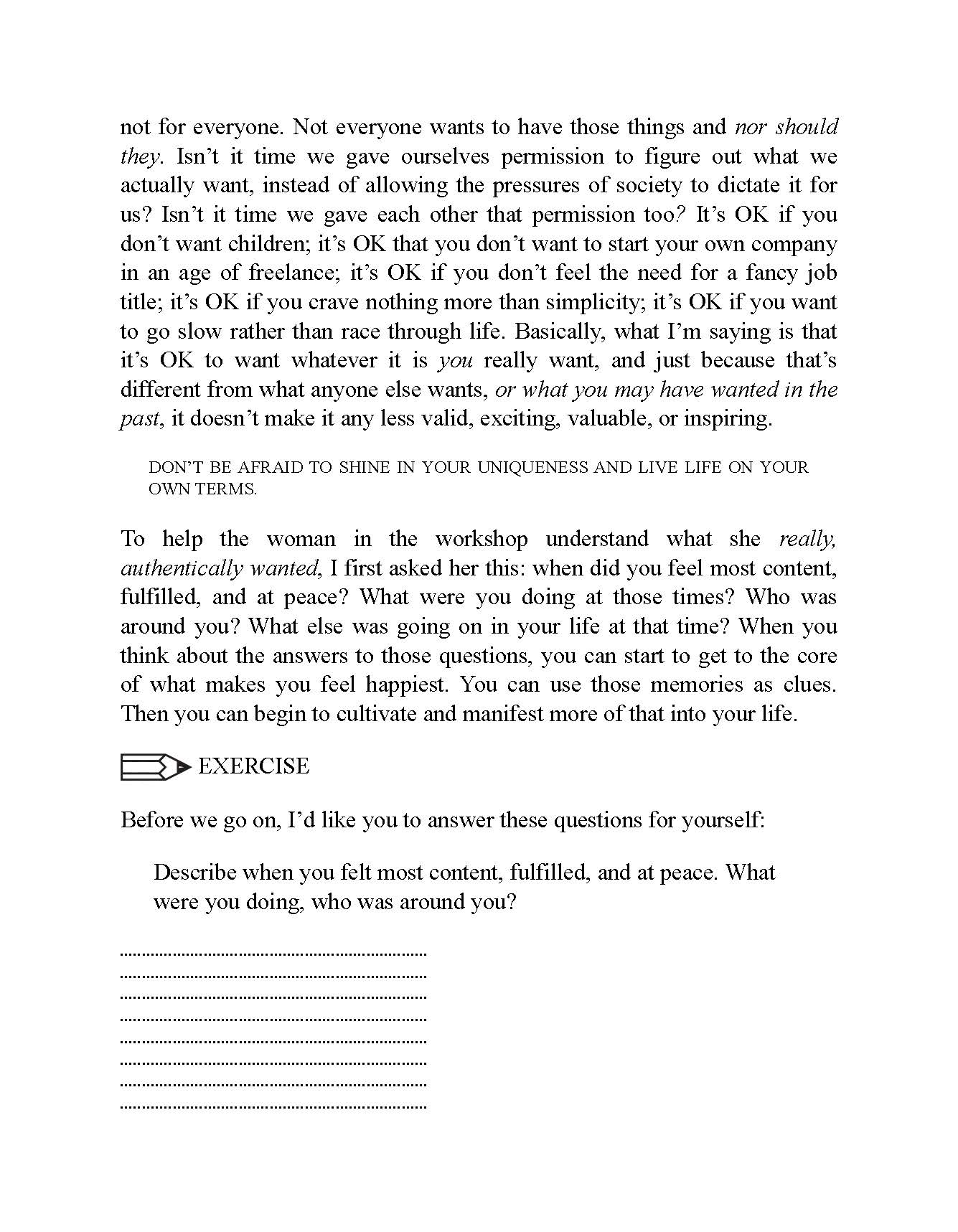 Manifestation in Action interior page