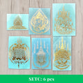 Thai Yantra Amulet Sticker Set C - all 6 pieces