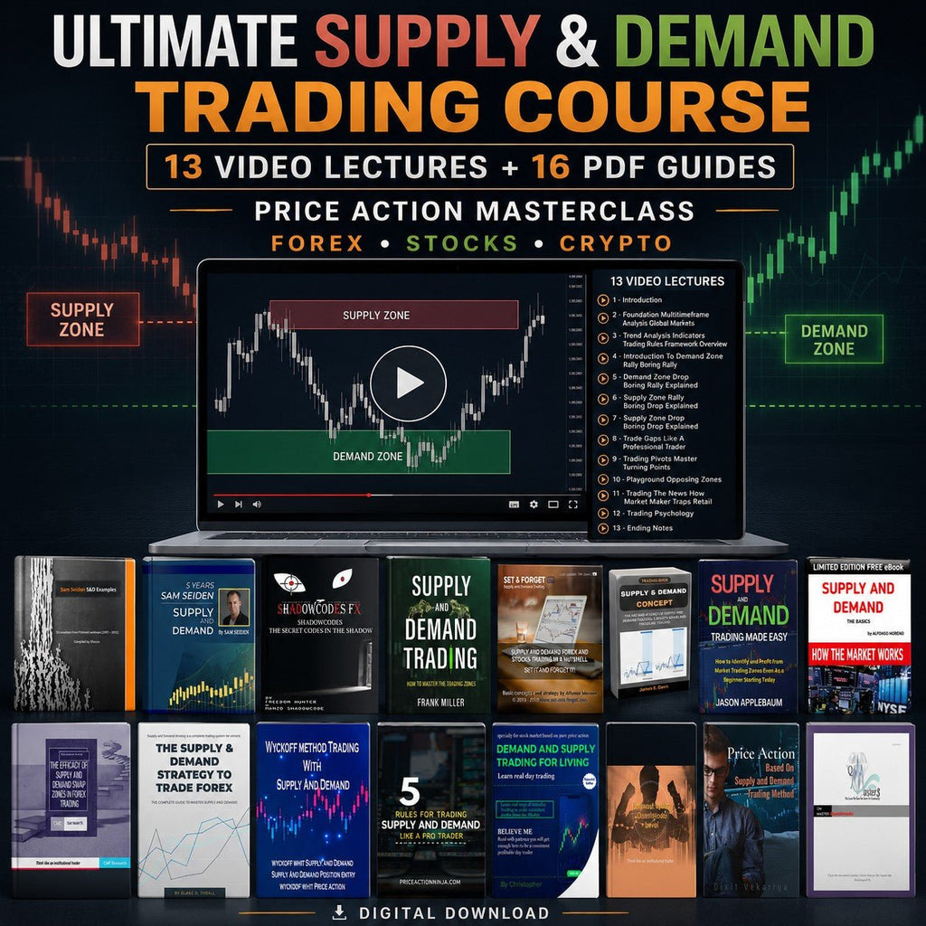 Supply & Demand Trading Course – 13 Video Lectures + 16 PDF Guides | Price Action Masterclass for Forex, Stocks & Crypto - PDF | the7finds