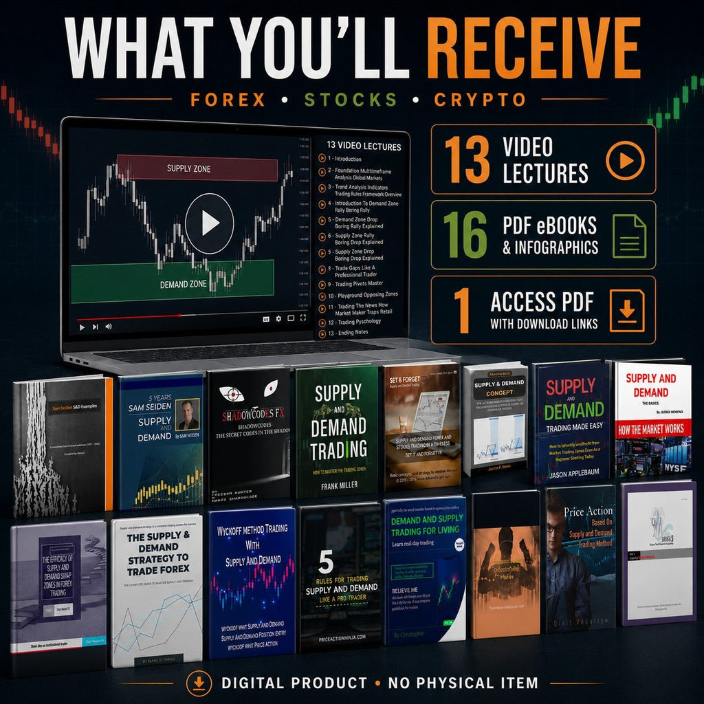 Supply & Demand Trading Course – 13 Video Lectures + 16 PDF Guides | Price Action Masterclass for Forex, Stocks & Crypto - PDF | the7finds