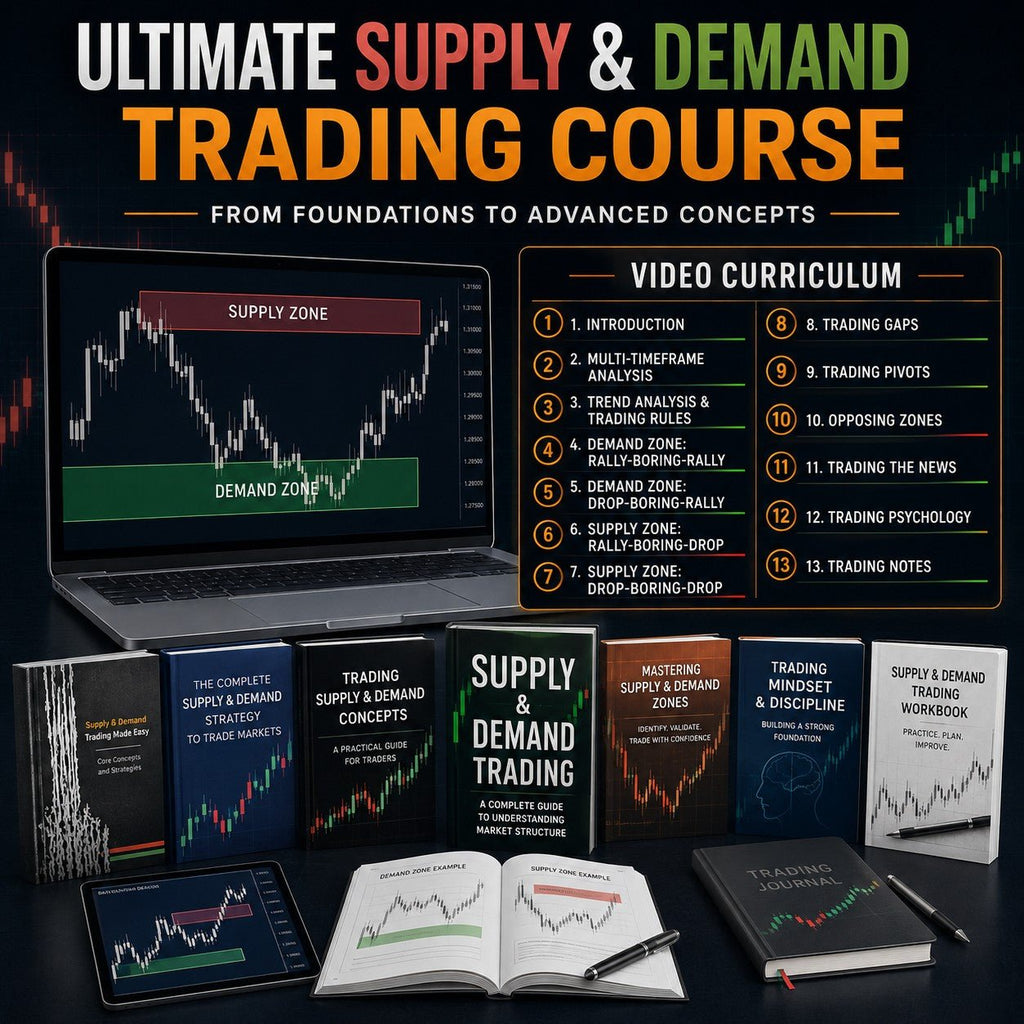 Supply & Demand Trading Course – 13 Video Lectures + 16 PDF Guides | Price Action Masterclass for Forex, Stocks & Crypto - PDF | the7finds