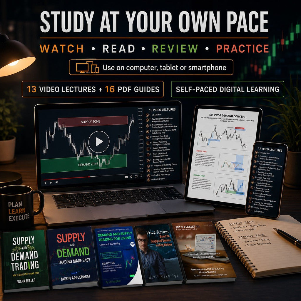 Supply & Demand Trading Course – 13 Video Lectures + 16 PDF Guides | Price Action Masterclass for Forex, Stocks & Crypto - PDF | the7finds