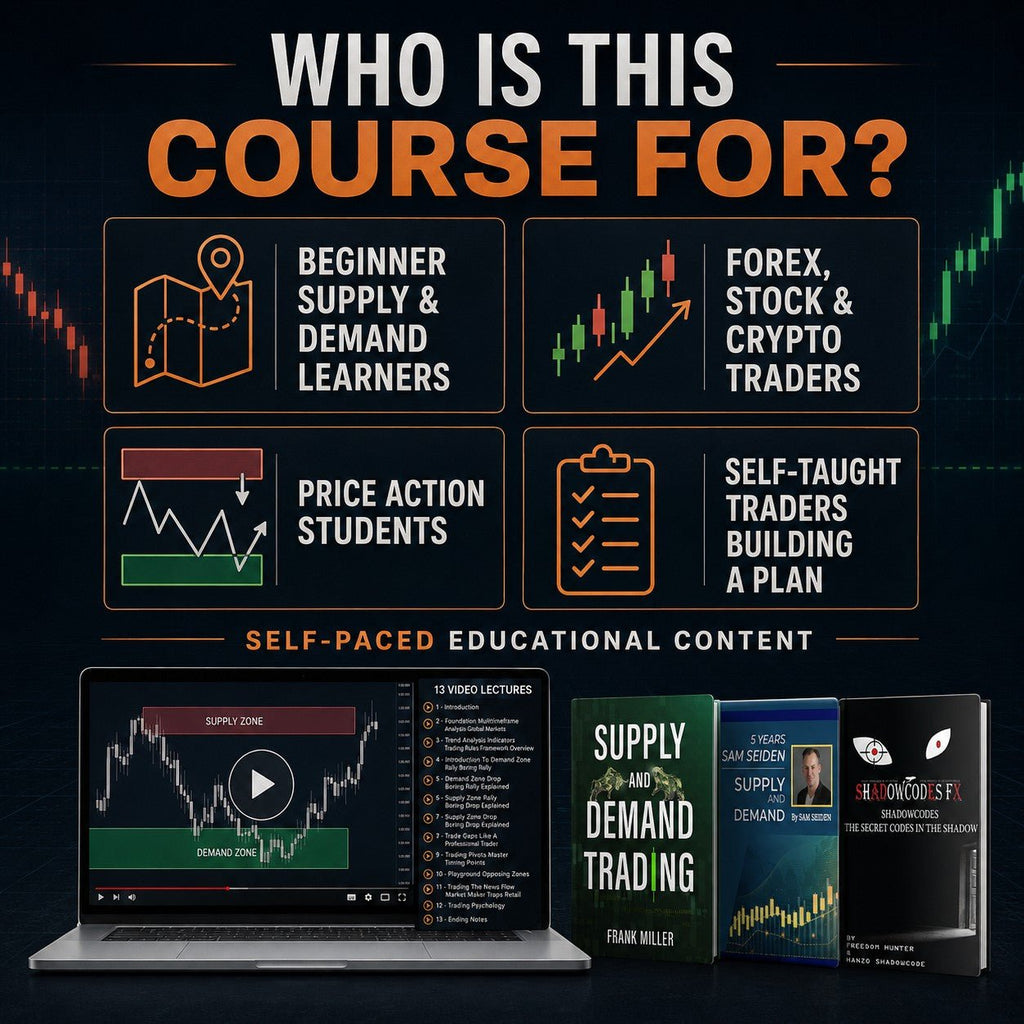 Supply & Demand Trading Course – 13 Video Lectures + 16 PDF Guides | Price Action Masterclass for Forex, Stocks & Crypto - PDF | the7finds