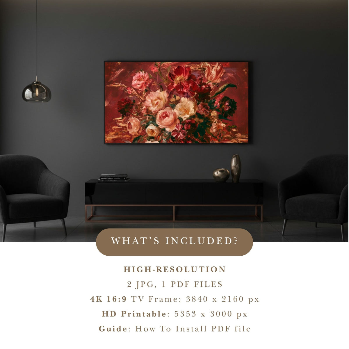 The Hush Between Petals - Digital Wall Art | the7finds