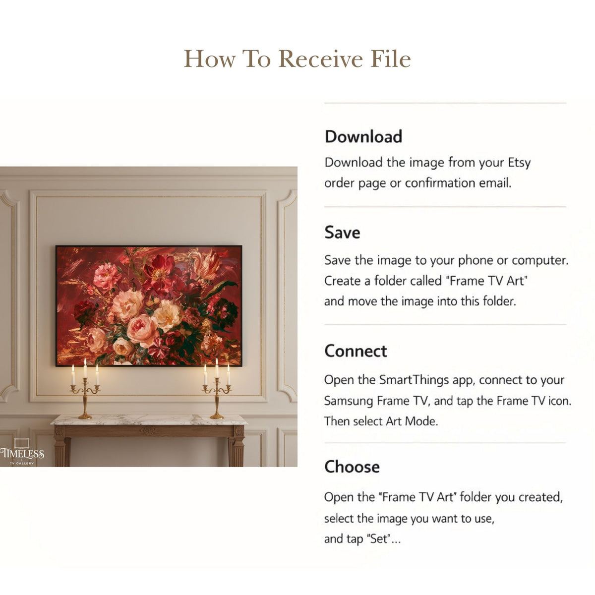 The Hush Between Petals - Digital Wall Art | the7finds