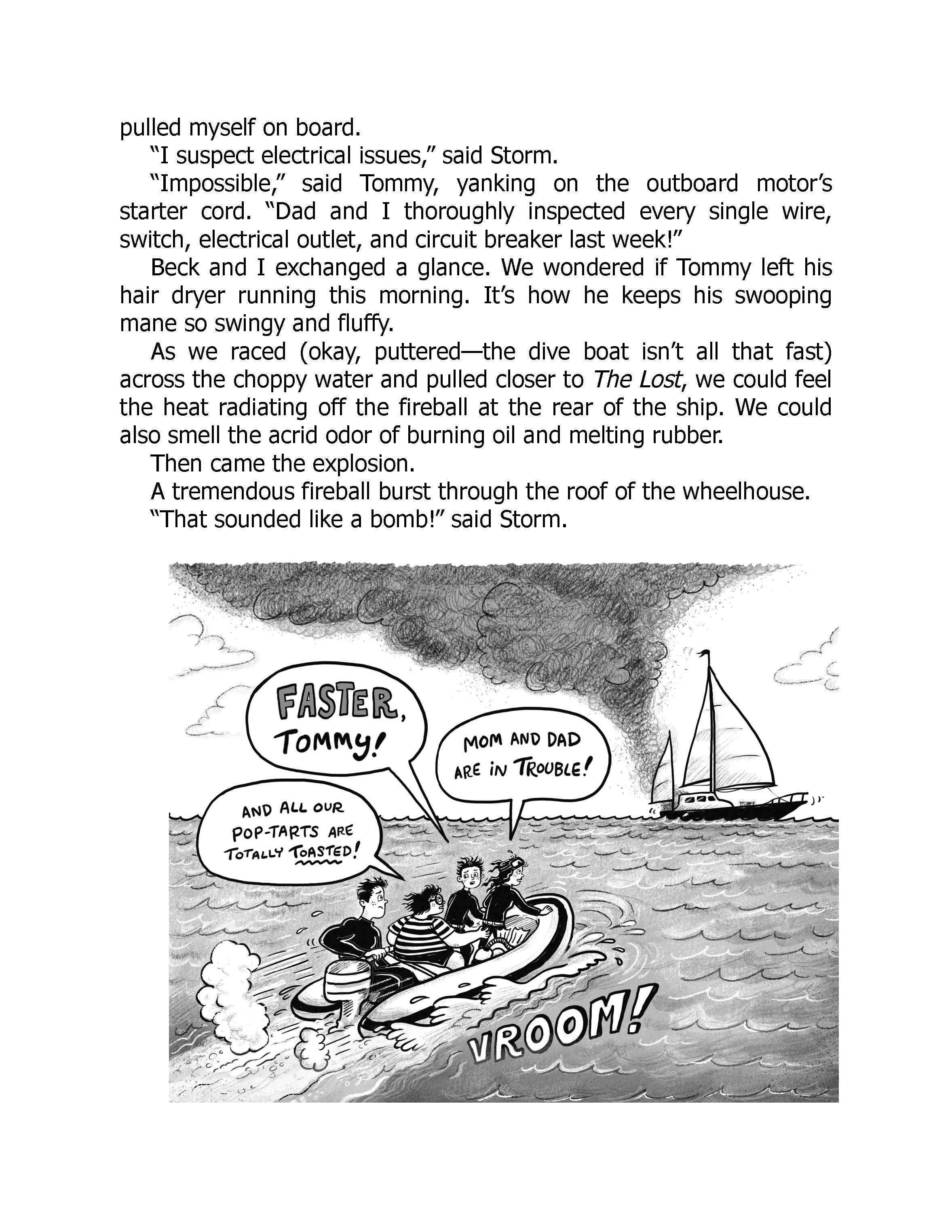 Kids underwater mystery adventure illustrated AR dive book cover