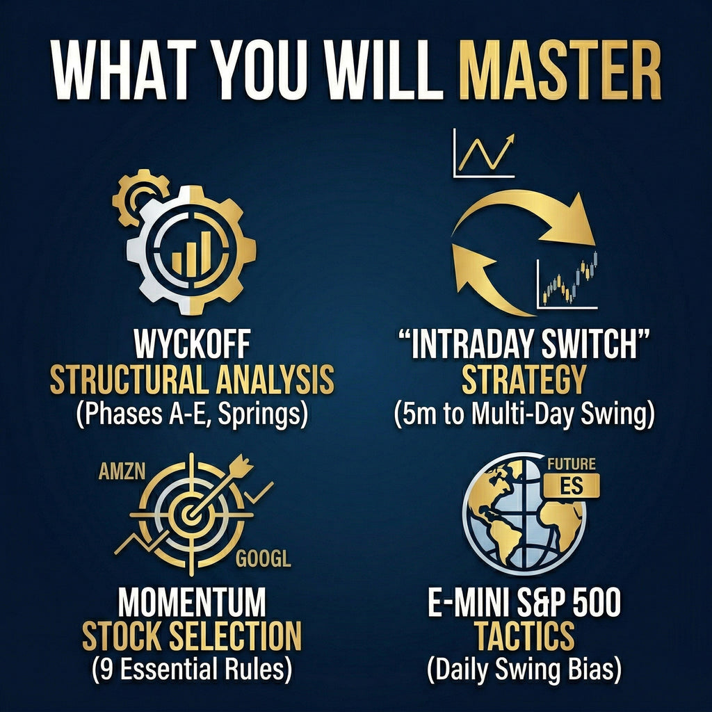 Wyckoff Method Intraday Trading Course: Day Swing Strategies (MP4, PDF)