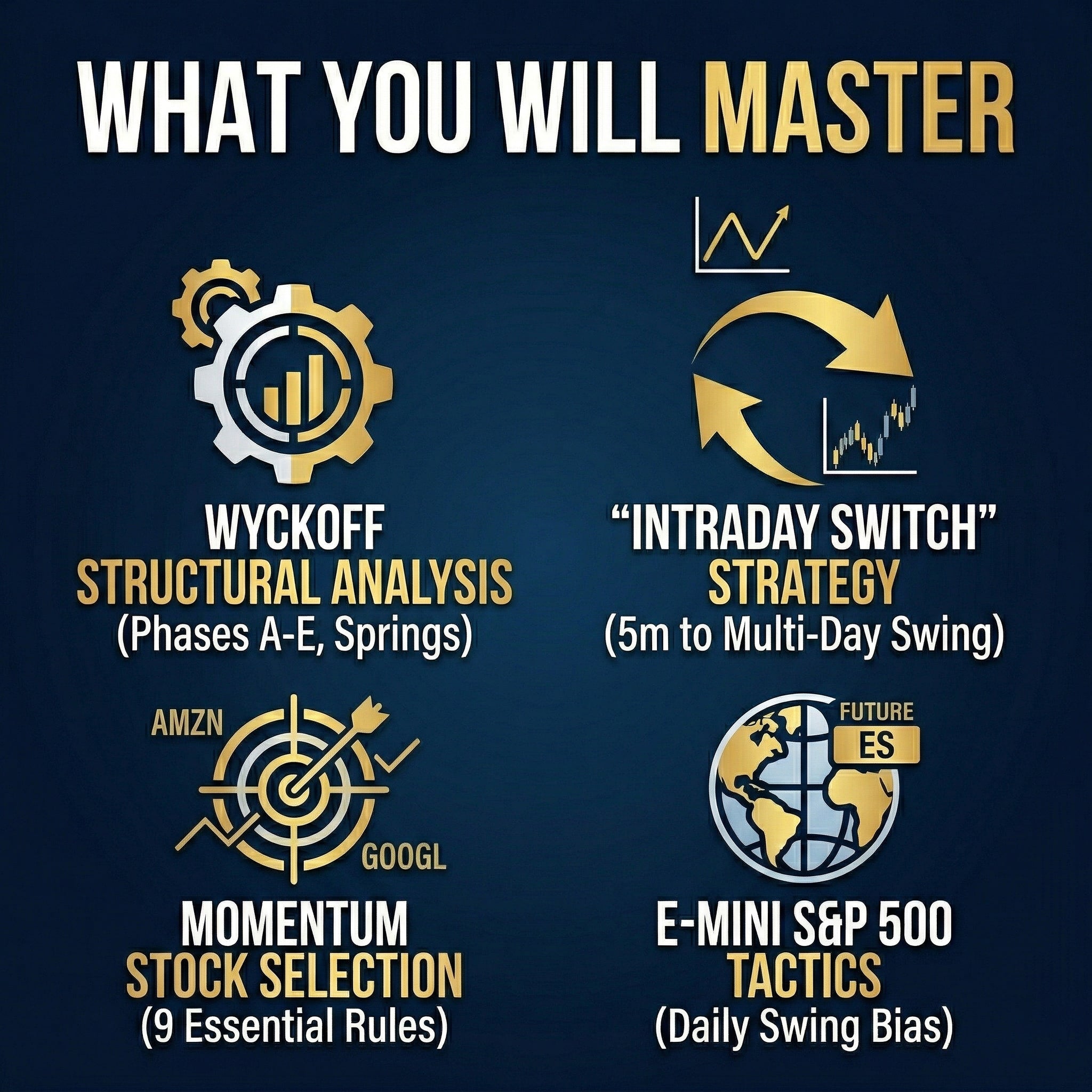Wyckoff Method Intraday Trading Course: Day Swing Strategies (MP4, PDF)