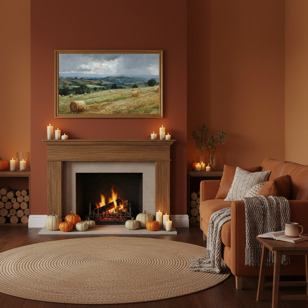 Autumn Living Room Mockup