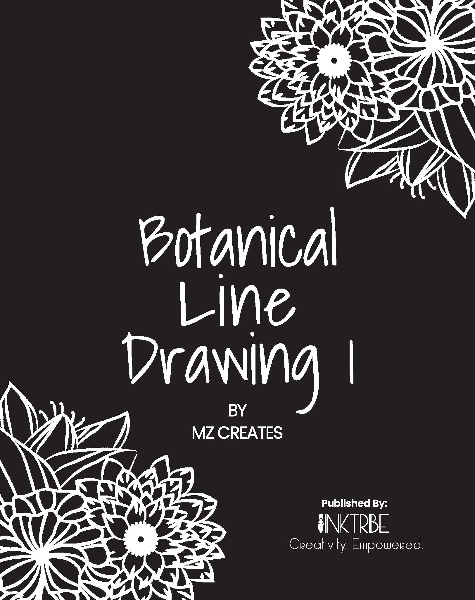 Botanical Line Drawing I by MZ Creates