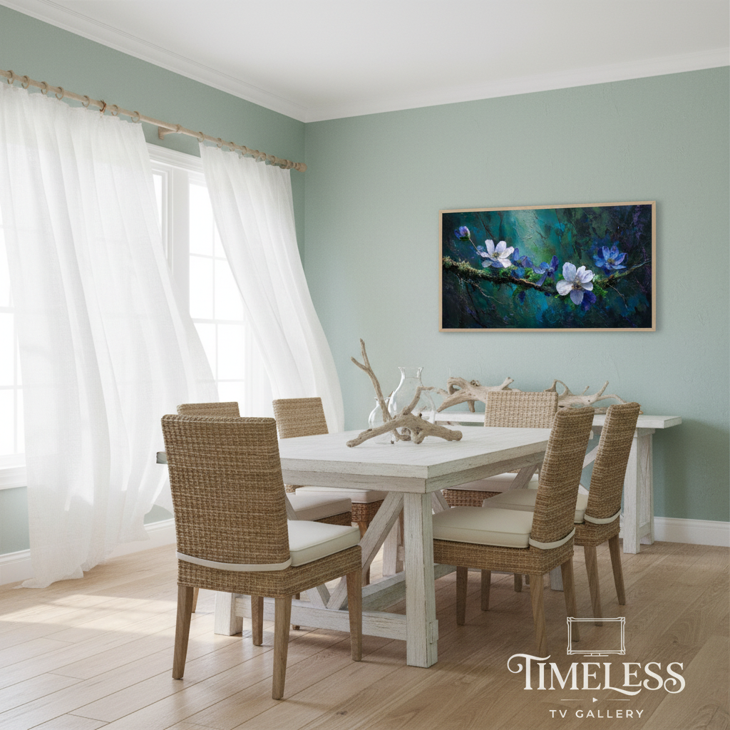 Coastal Dining Room Mockup