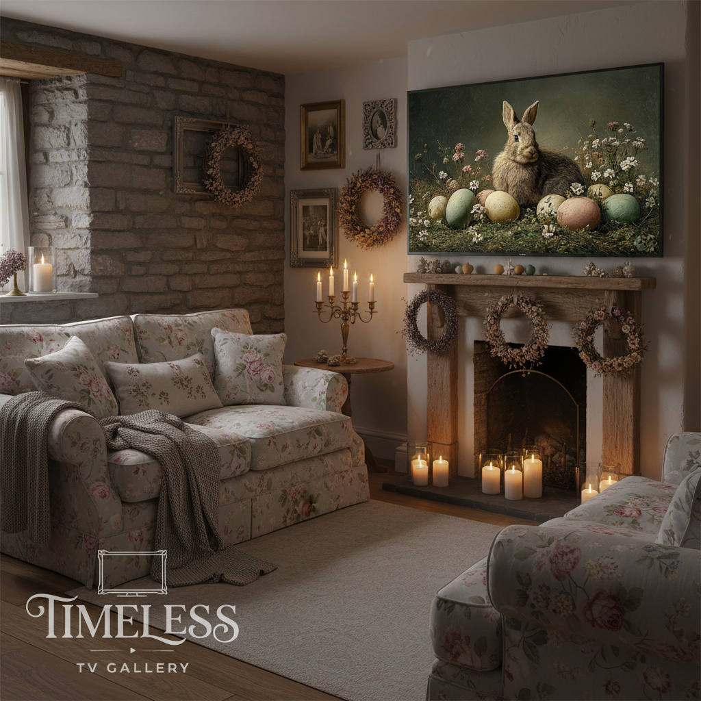 Cottage Living Room Mockup