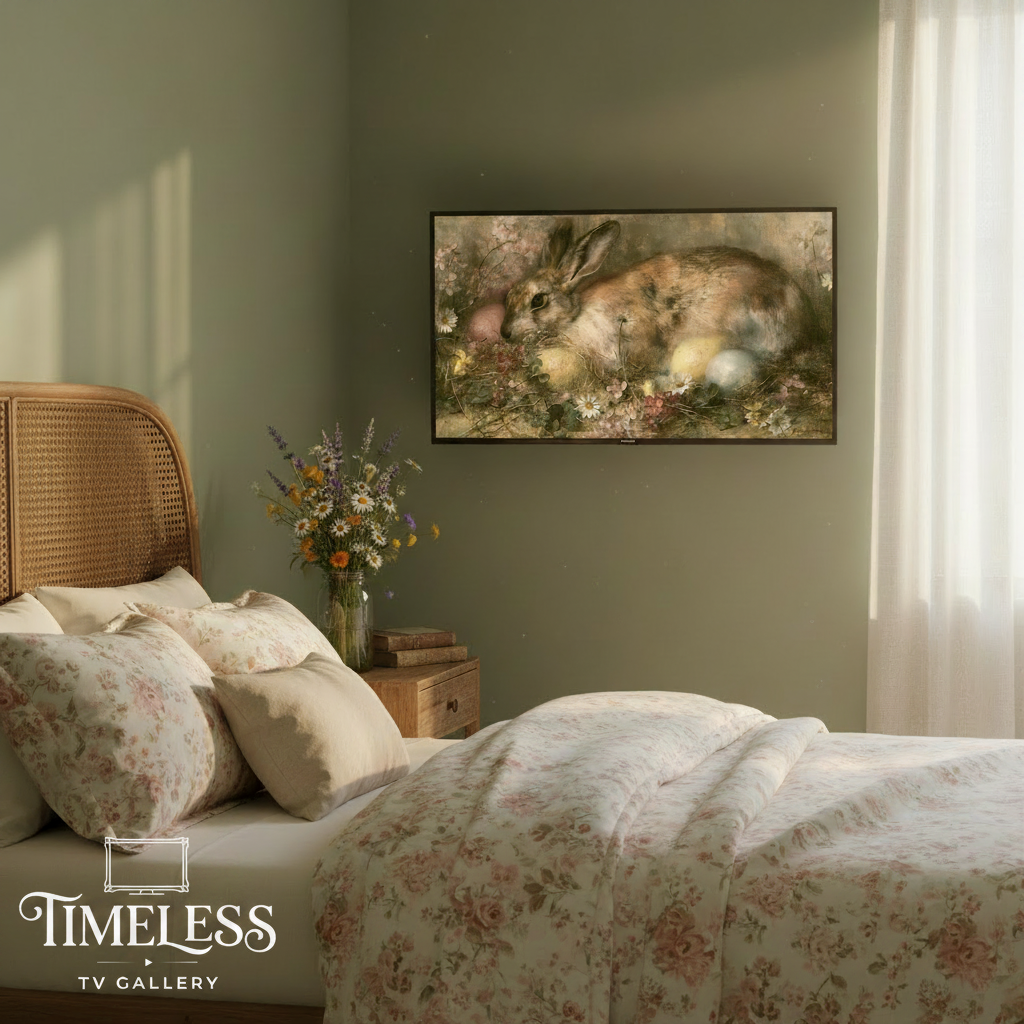 Cottagecore Bedroom with Logo