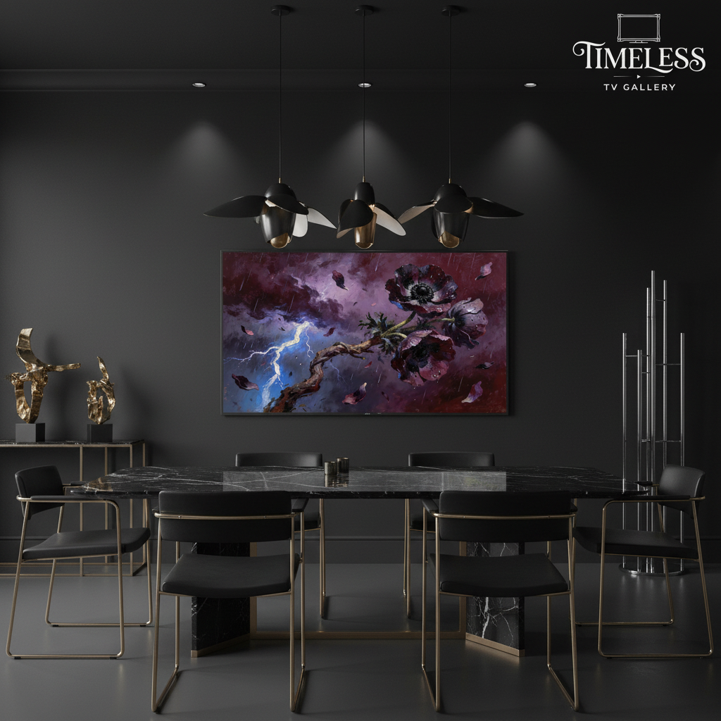 Dark Dining Room Mockup