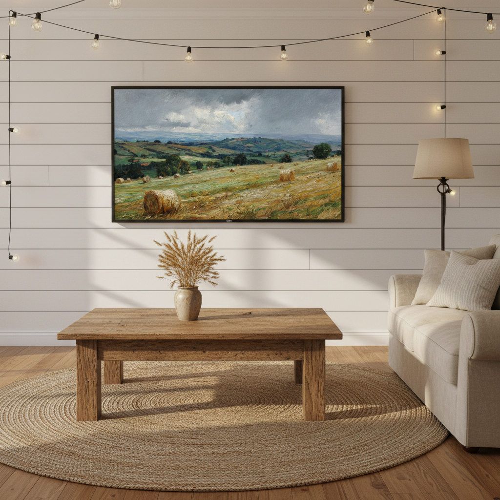 Farmhouse Living Room Mockup