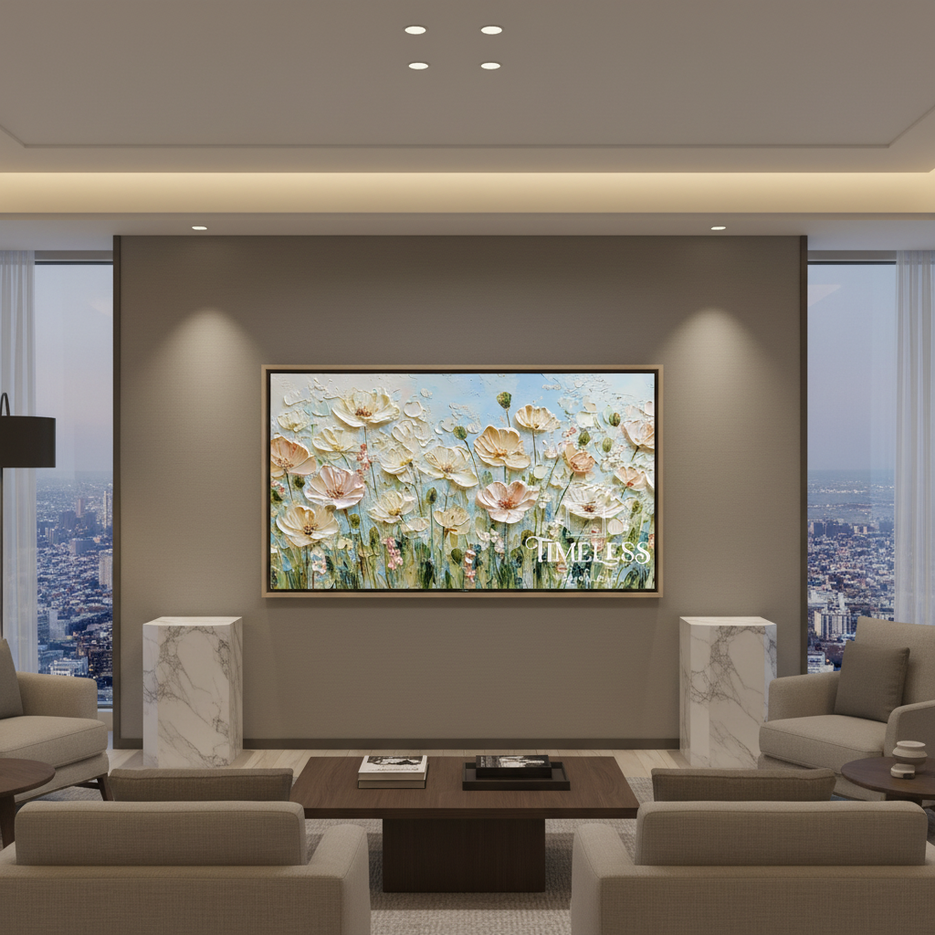 Ivory Moments in the Meadow #02 | Samsung Frame TV Art | Digital Download